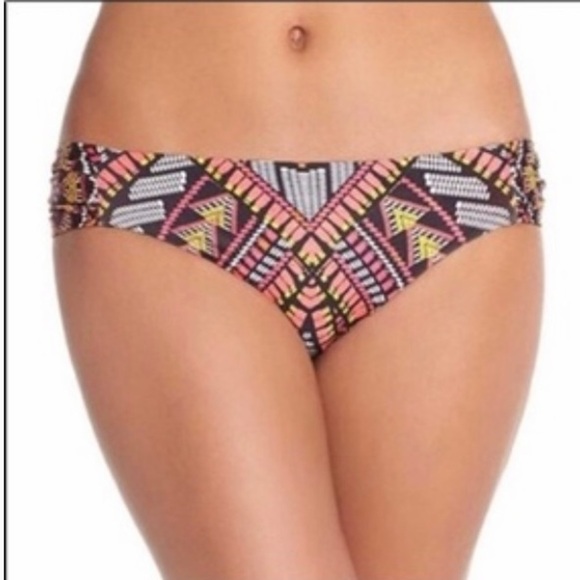 Becca Aztec Print Bikini Bottom Size M - Picture 1 of 15